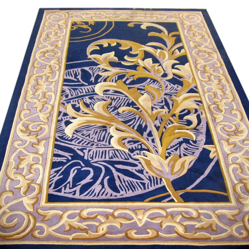 海马地毯 复古欧式 新西兰羊毛手工地毯 客厅卧室书房定制地毯hm-1065