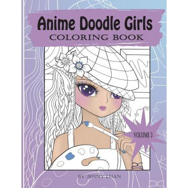 预订 Anime Doodle Girls: Coloring book
