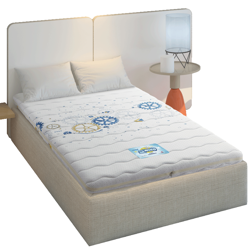穗宝（SYMBOL）床垫硬质活氧棉乳胶床垫 7cm薄垫 逗趣 图片色 120*190cm