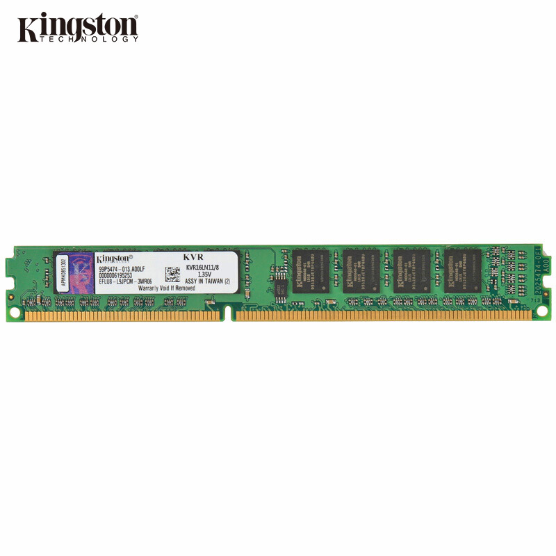 金士顿Kingston 低电压台式机内存DDR3L 1600 4G/8G三代电脑内存条兼容1333  8G DDR3L 1600