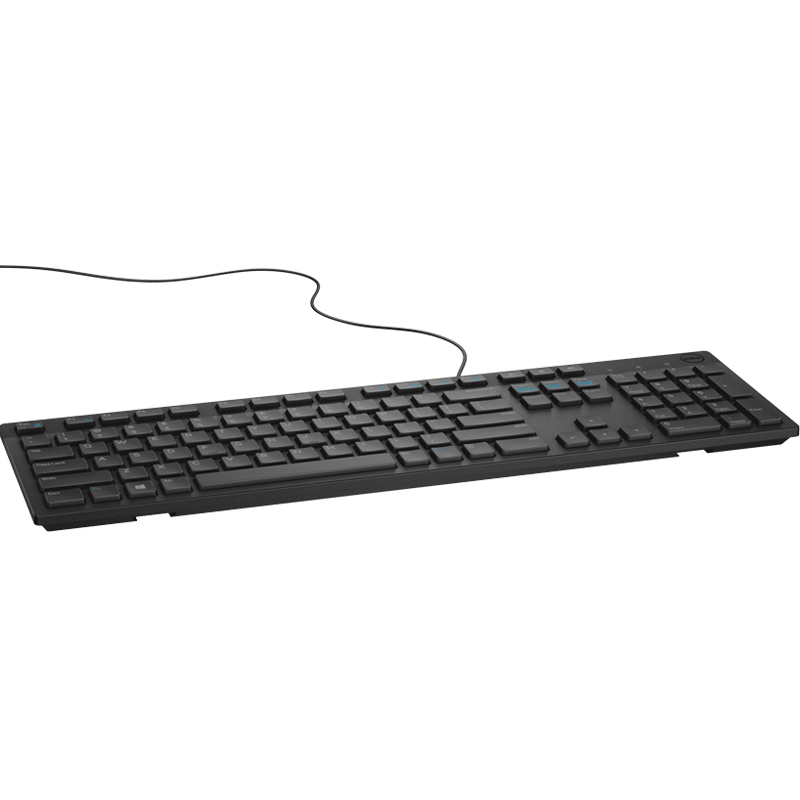 DELL 戴尔 KB216 104键 有线薄膜键盘 黑色