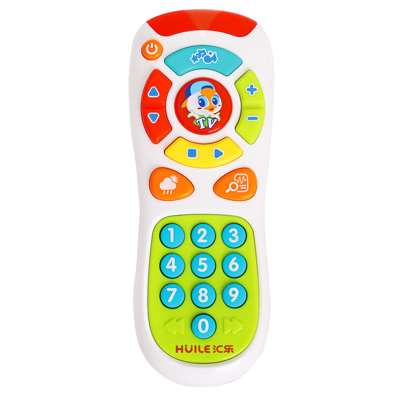 汇乐婴儿遥控器玩具宝宝玩具音乐启蒙儿童手机电话6-9-12个月婴幼儿0-1-3岁小孩男孩玩具女孩 757 汇乐探索遥控器