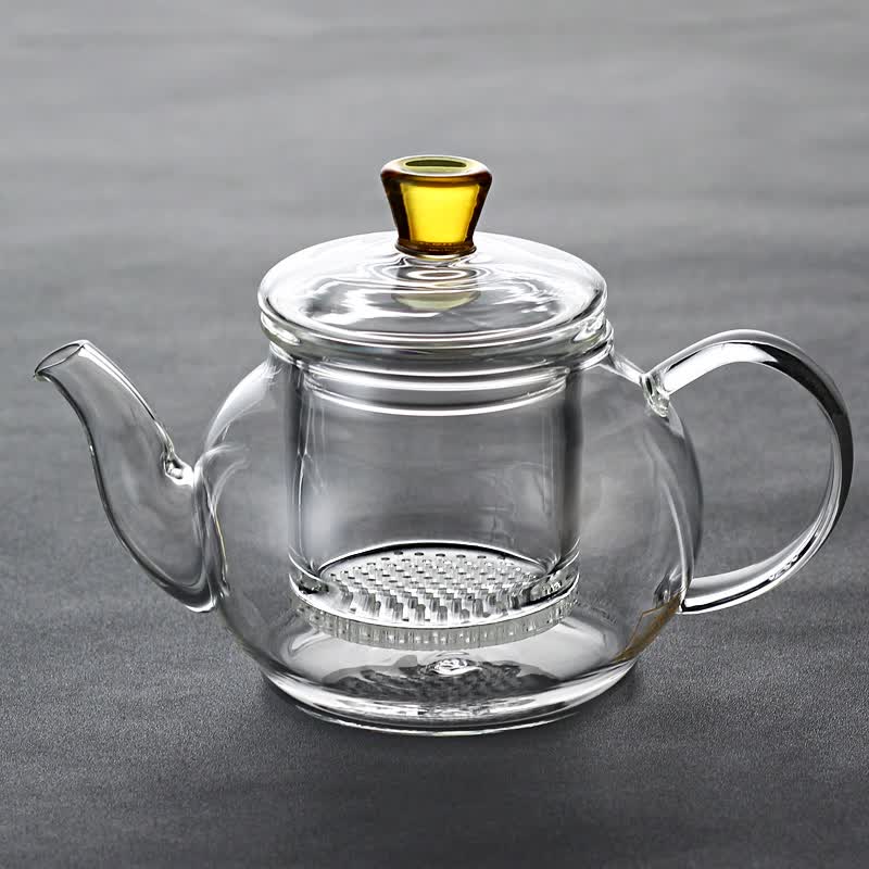 迷你小茶壶 耐高温过滤小号全玻璃泡茶小青柑花茶泡茶器 01款迷你茶壶