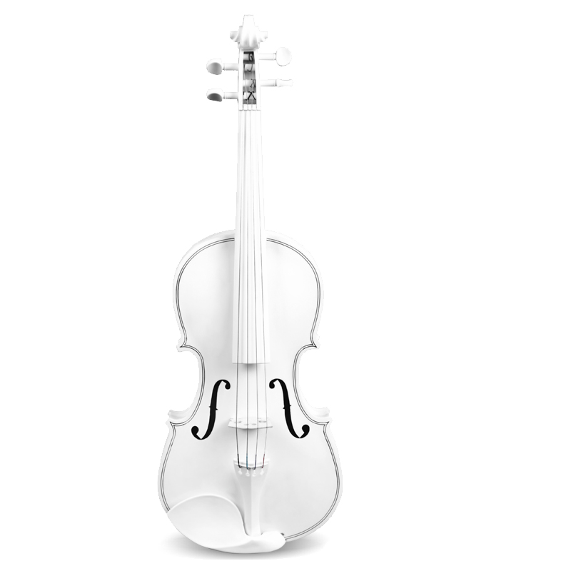海之韵 violin成人儿童小提琴初学者纯手工演奏电子电声小提琴乐器儿童提琴练习考级1 月光优雅白4/4 155cm身高以上