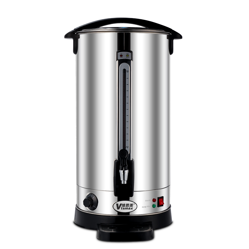 維思美 商用開(kāi)水桶大容量不銹鋼電熱雙層保溫開(kāi)水器燒水桶48L奶茶桶調溫