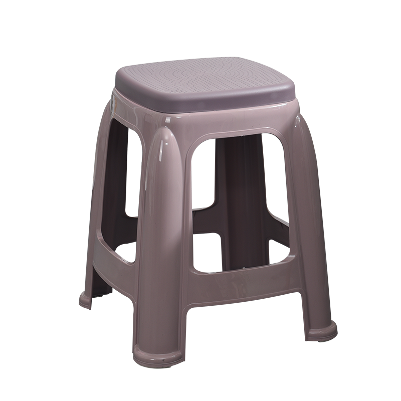 和大人 塑料凳子简约加厚家用凳子餐椅凳子方凳子 灰色