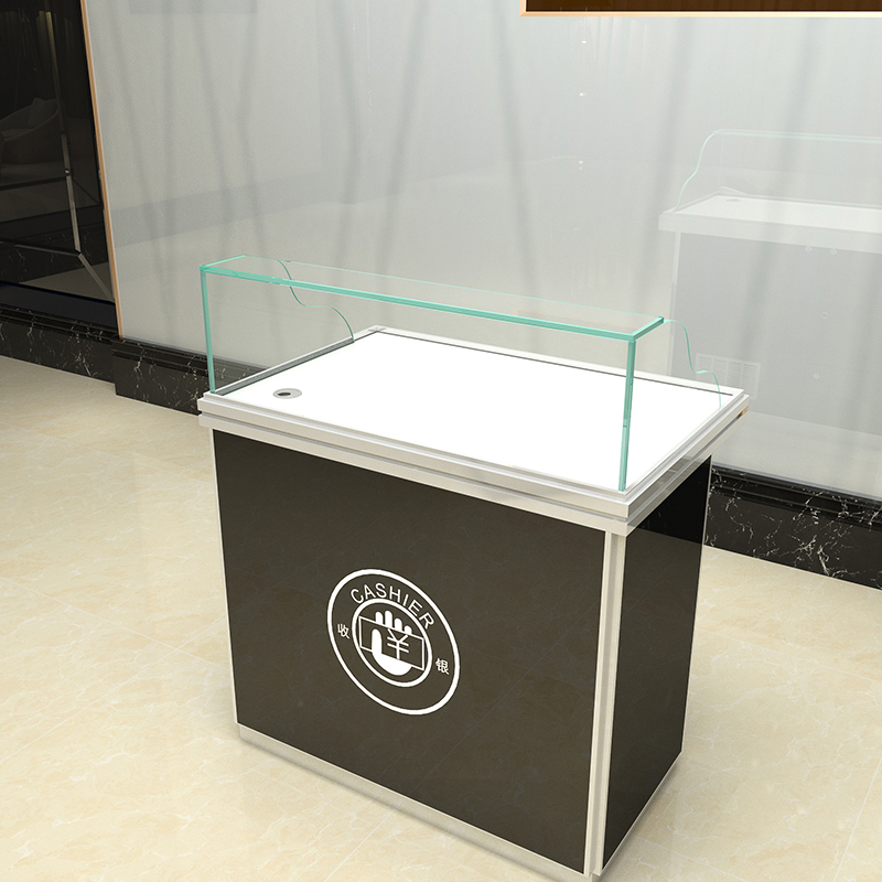 鸿钛 珠宝收银台服务台玻璃柜精品首饰手表展示柜珠宝展柜收银台收银