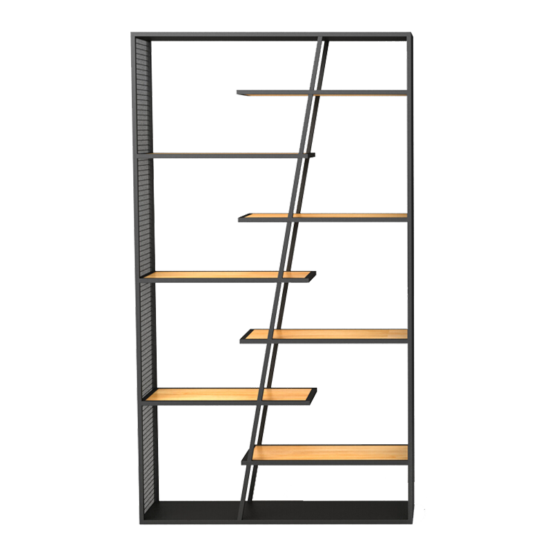 精甄屏風(fēng)隔斷北歐風(fēng)置物架 書(shū)架玄關(guān)格子架辦公室loft客廳玄關(guān)博古架 單個(gè)架子：長(cháng)120*30*200CM高