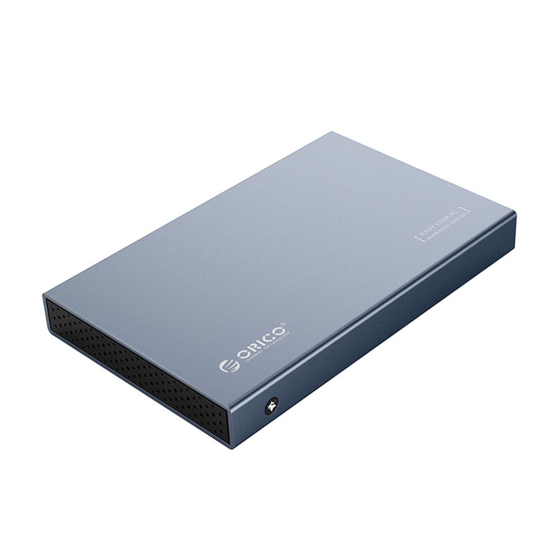 奥睿科(ORICO)笔记本移动硬盘盒子2.5英寸USB3.1Gen2/10Gbps 铝合金外置盒Type-C接口 灰 2518C3
