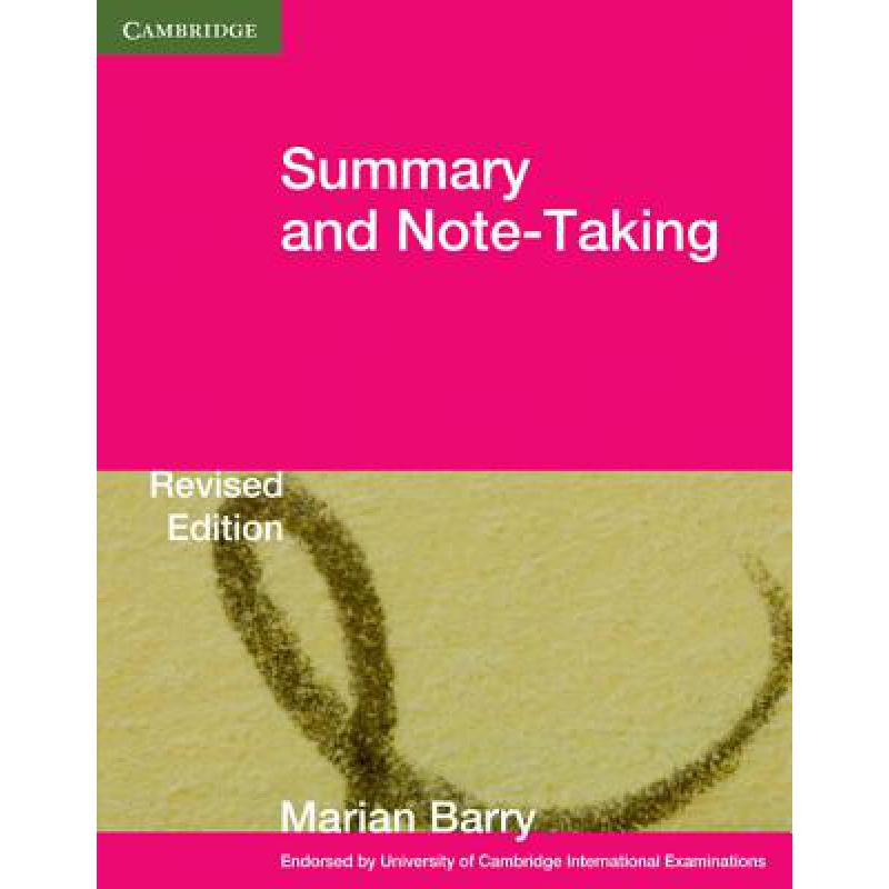 预订 Summary and Note-Taking: - Summary and Note-...