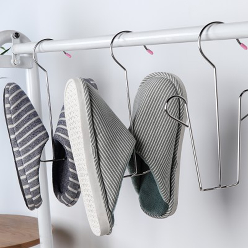 萨夫百德不锈钢晒鞋架阳台防风加厚防滑挂架家用鞋子挂钩室内窗台晾鞋