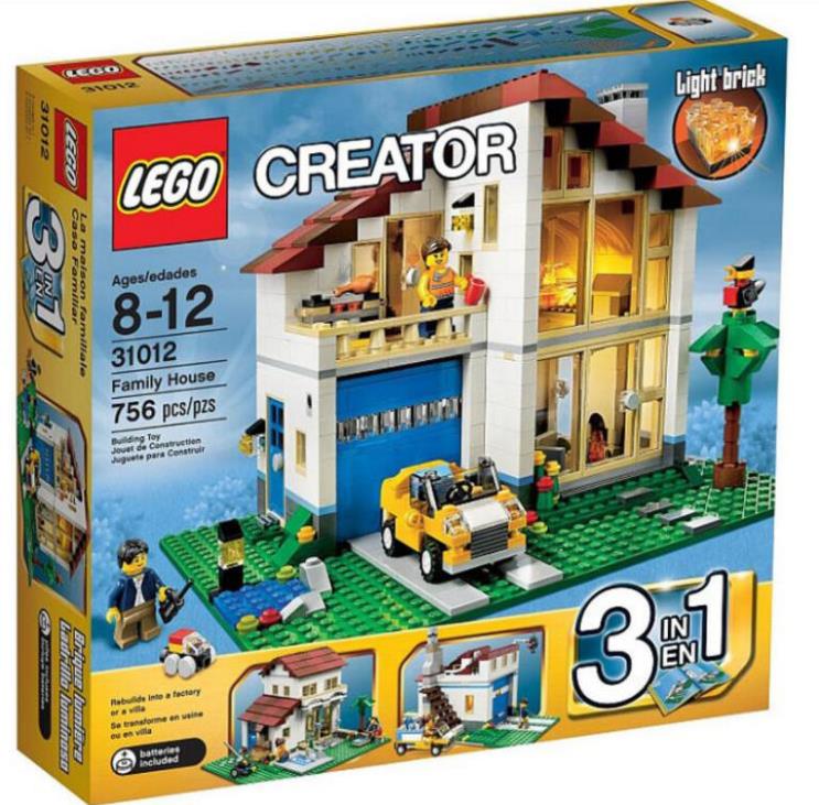 乐高 lego 31012 创意系列 摩登别墅 温馨家庭 2013
