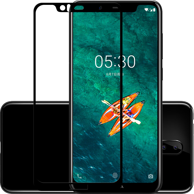 拓蒙 诺基亚x6钢化膜ta-1099全屏复盖屏幕高清抗蓝光手机贴膜nokia x5