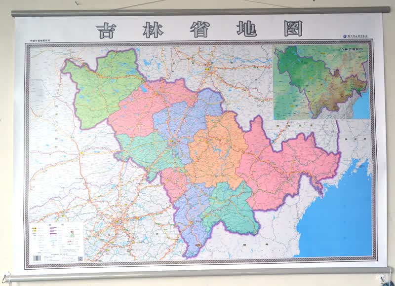 中国分省地图系列 吉林省地图（超全开膜）