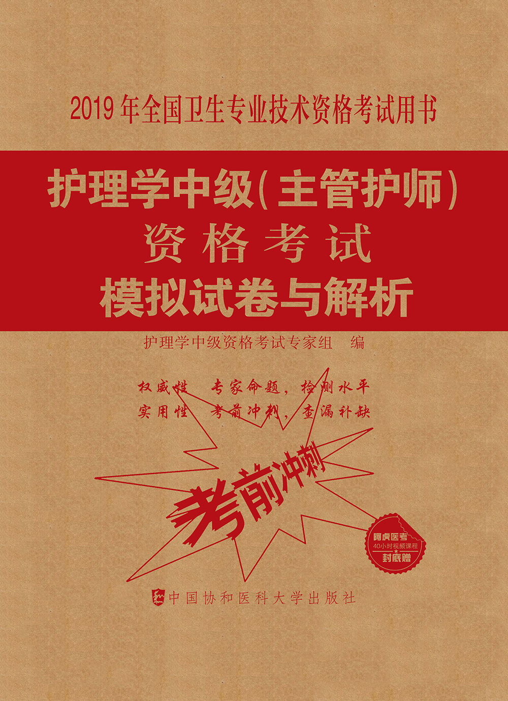 2019护士执业资格考试-护理学中级(主管护师)资格考试模拟试卷与解析(2019年)