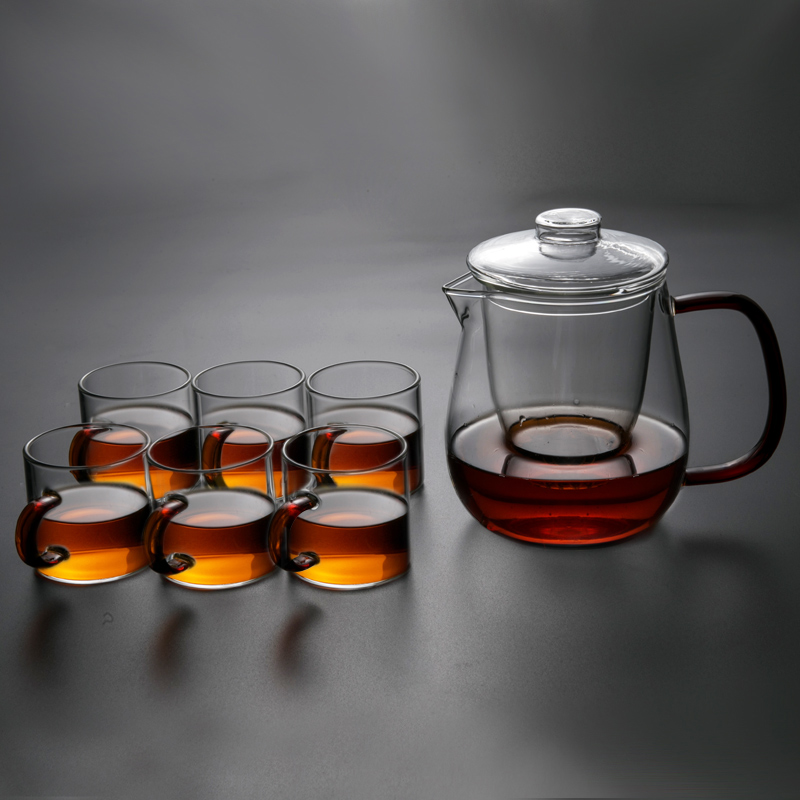 金杞（JINQI）玻璃茶具套装功夫茶具整套耐热玻璃茶壶茶杯 C13分茶器套装