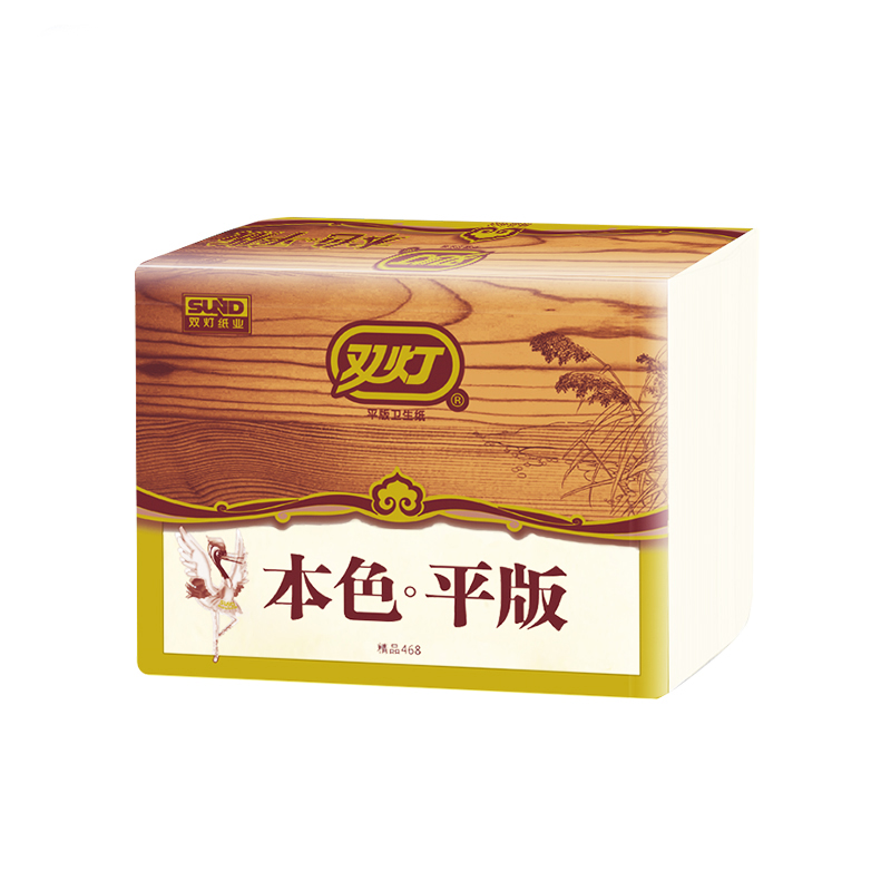 双灯 卫生纸 本色纸实惠装 328张/包 12包装(新老包装交替发货) 328张*12包