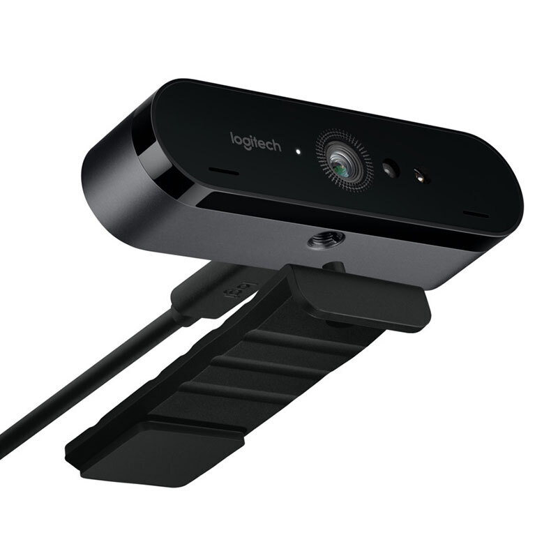 罗技（Logitech）C1000e 4K超高清网络直播摄像头 广角视频电脑笔记本摄像头 内置麦克风 黑色