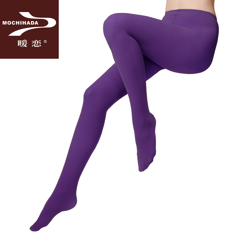 暖恋加绒拉毛保暖连裤袜子女士连裤袜WB-62 紫色 170cm / LL