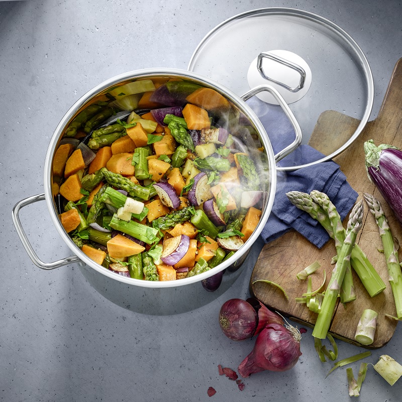 WMF 福腾宝锅具套装不粘锅炒锅不锈钢汤锅奶锅厨房刀具菜刀剪刀 实用锅组7件套 7件套