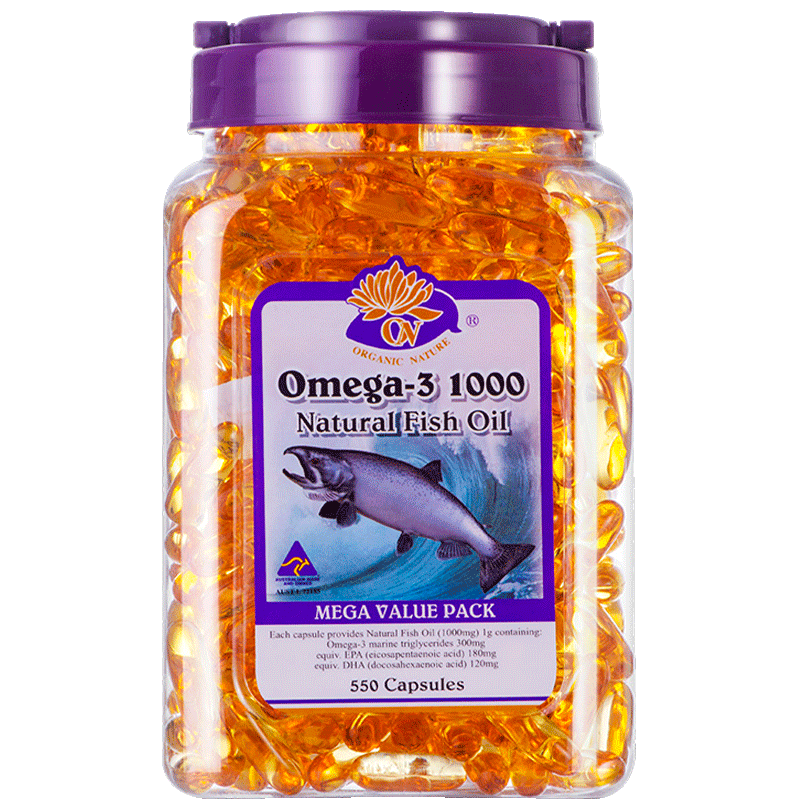 澳至尊澳洲进口高纯度深海鱼油omega-3中老年青少年儿童健脑辅助血脂 家庭装550粒-有效期2027-04-30