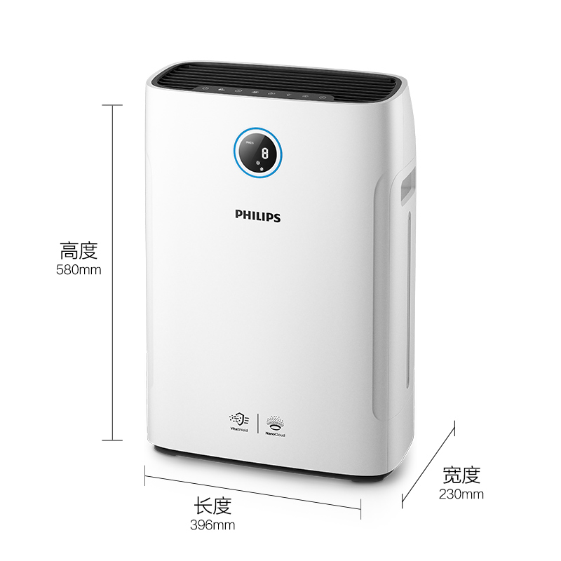 飞利浦(PHILIPS)  无雾加湿器 母婴健康 净化加湿二合一 除甲醛除颗粒物除异味除雾霾除菌 AC2726/00