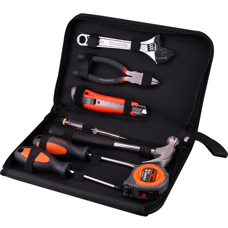 钢盾工具8件20件25件套工具套装 家用工具套装 电工电讯组套 S022001【8件套基本维修套装】
