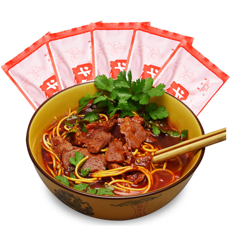 襄故里襄陽牛肉面襄陽特產(chǎn)牛油堿水面5袋湖北特產(chǎn)