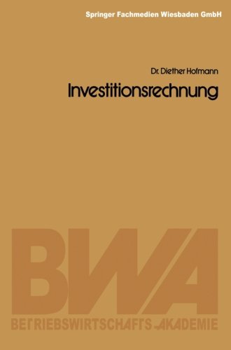 【预订】investitionsrechnung