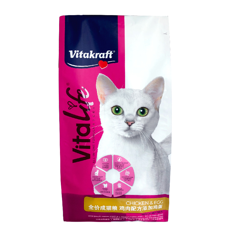 卫塔卡夫（Vitakraft）猫粮 全价成猫幼猫奶糕哺乳期猫主粮 宠物猫咪营养食品 成猫粮鸡肉鸡蛋8kg