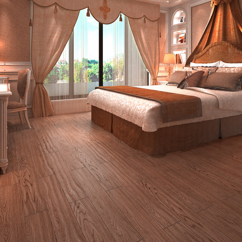 帝诺居 番龙眼实木地板 小菠萝格圆盘豆白蜡木红橡木纹家用卧室原木