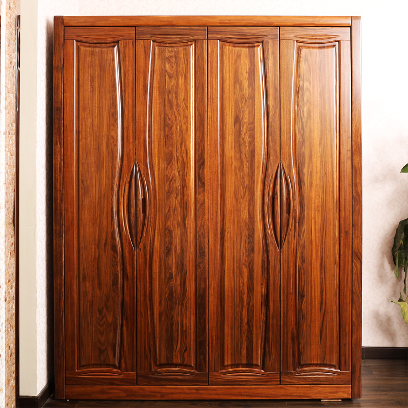 8米四门衣柜(2019全面升级辅材为红胡桃直拼