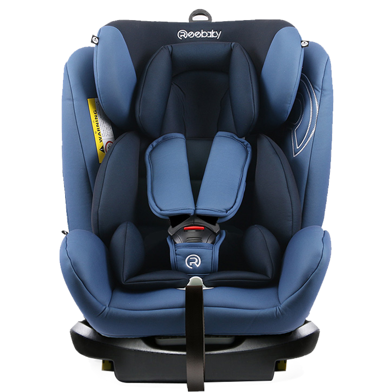 REEBABY 瑞贝乐汽车儿童安全座椅0-4-6-12岁isofix接口婴儿新生儿可躺 尼加拉蓝ISOFIX款