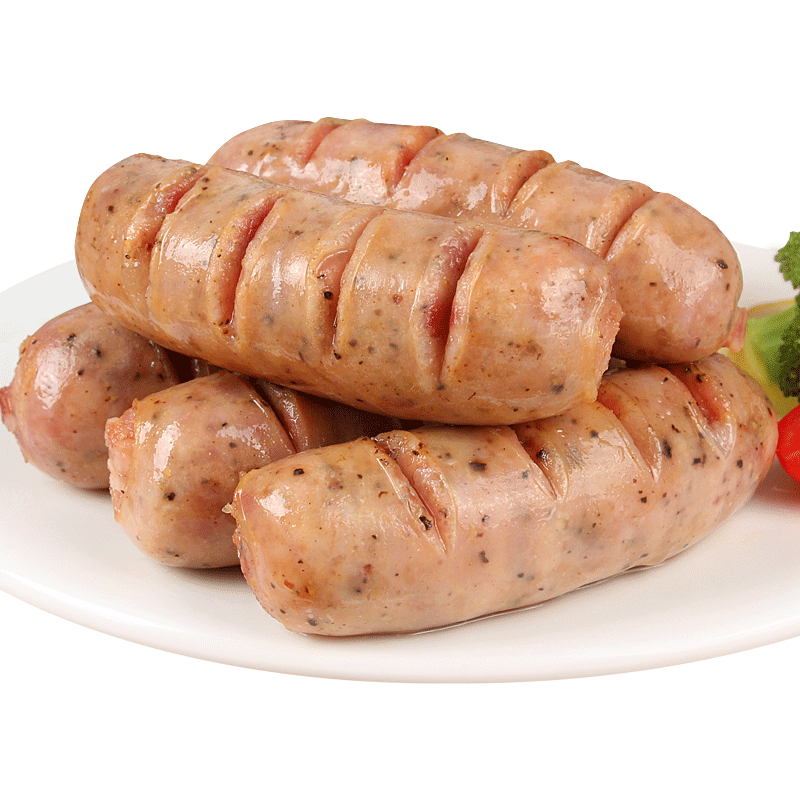 雄丰黑椒味地道肠3斤猪肉肠火山石烤肠肉肠烧烤早餐香肠预制菜肉制品