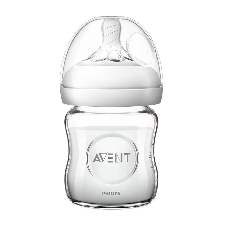 飞利浦新安怡（AVENT）进口玻璃奶瓶新生儿宽口径奶瓶 原生玻璃 奶瓶 120ML