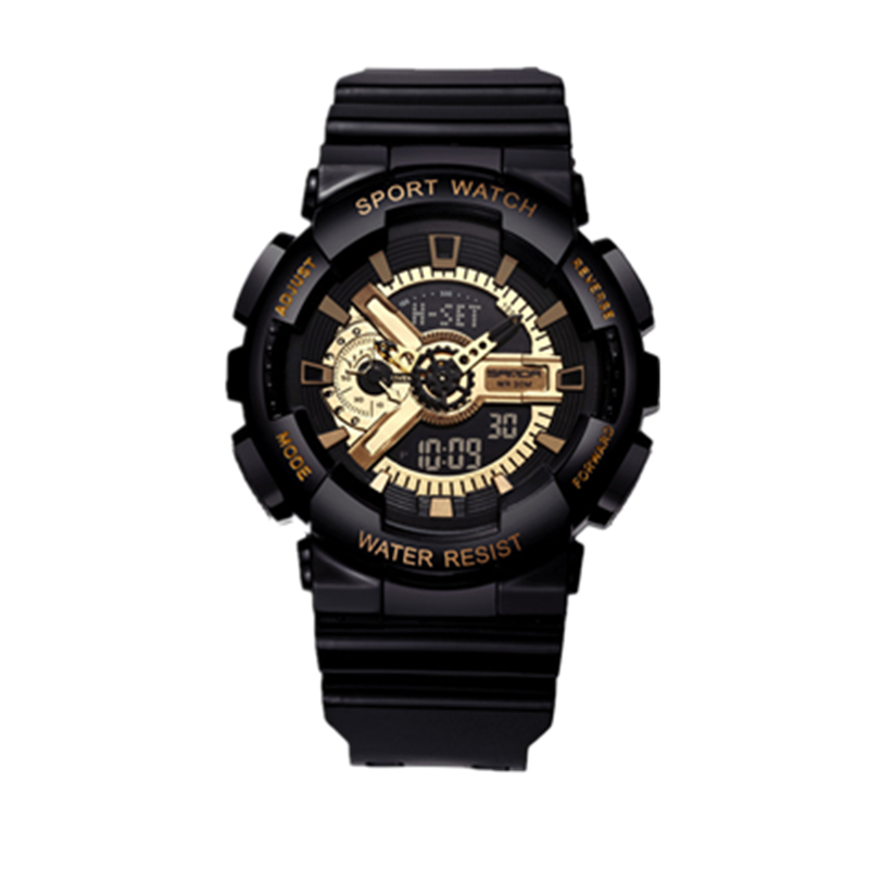 时尚防水运动男女士手表，三达品牌推出新款LED腕表潮流秒表计时手表