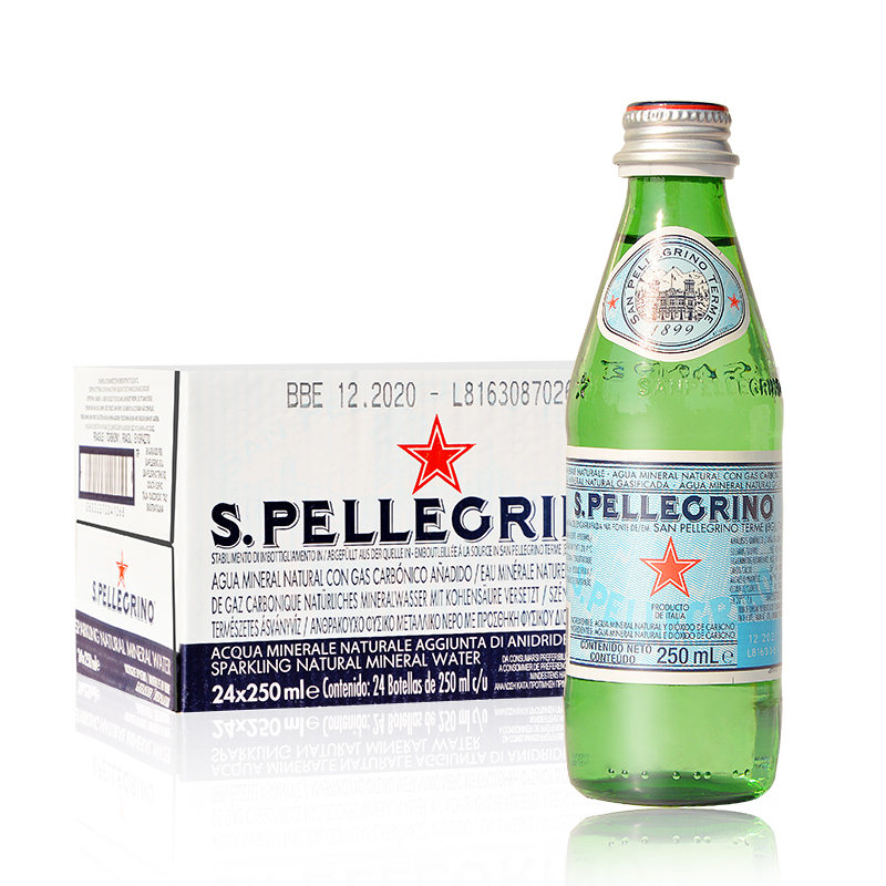 ʥ��¶��S.PELLECRINO��������Ȼ��Ȫˮ ���������ˮ  ����ˮ250ml*24ƿ����
