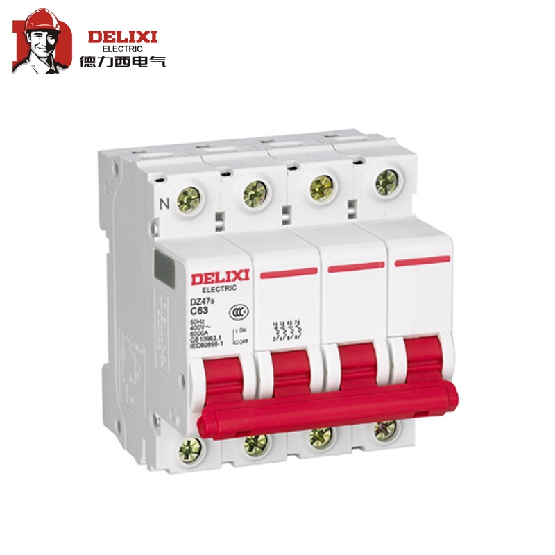 德力西 空气开关 小型断路器 dz47s d型 3p n 40a ;dz47sn6d40