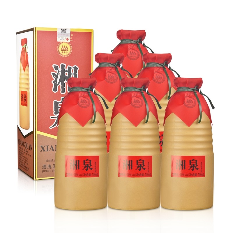 （爆款补货）54度 酒鬼 湘泉500ml（2020版）整箱装 白酒 馥郁香 高度白酒