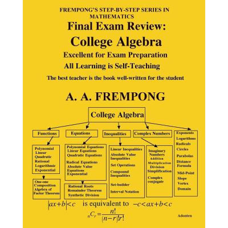 预订 final exam review college algebra