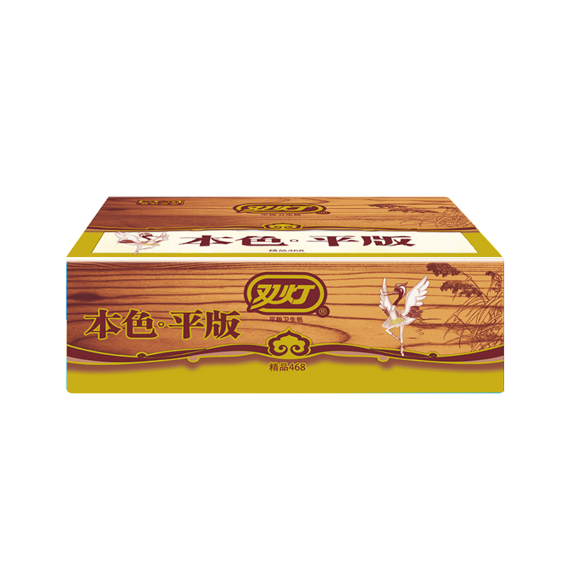 双灯 卫生纸 本色纸实惠装 328张/包 12包装(新老包装交替发货) 328张*12包