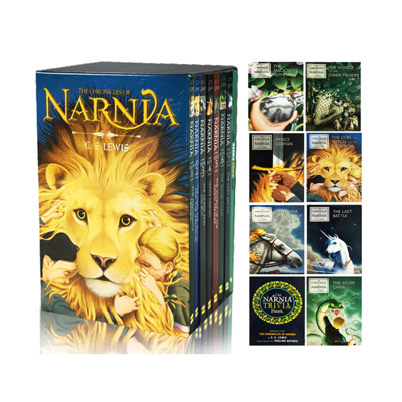 The Chronicles of Narnia 纳尼亚传奇8本全集 英文原版 小说 少儿魔幻小说