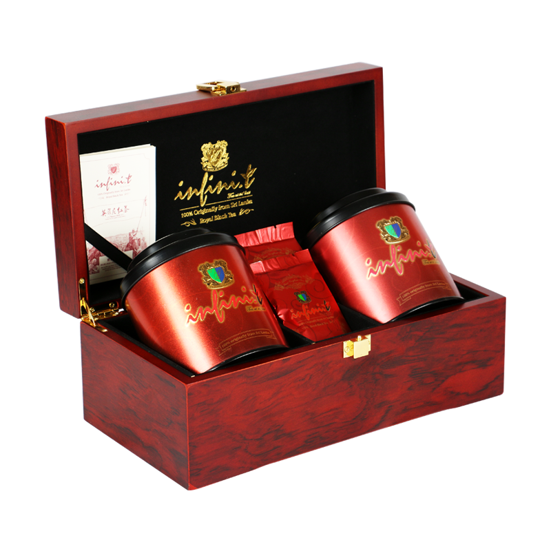英菲尼（infini.t） 斯里兰卡红茶锡兰高地红茶礼品茶叶礼盒小种红茶木质礼盒装210g