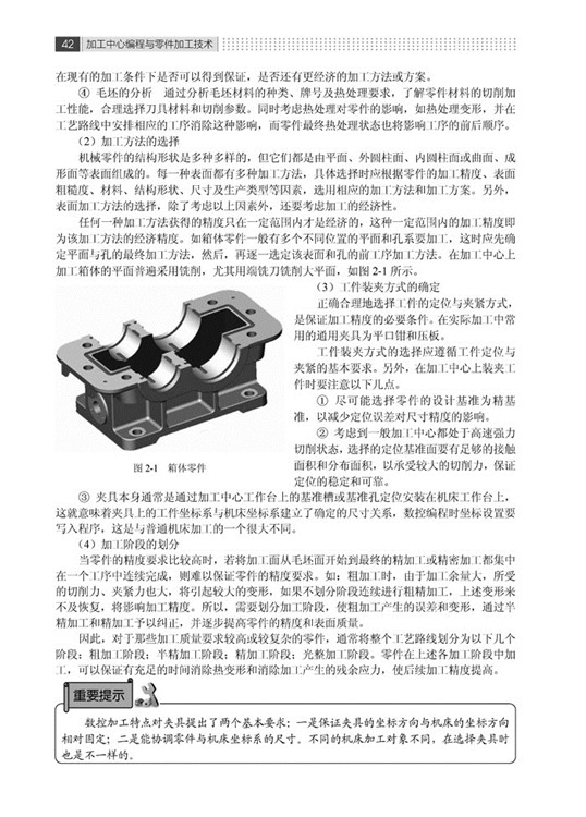 加工中心编程与零件加工技术详情图