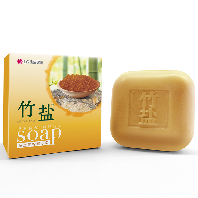 LG竹盐香皂 添加黄土成分 黄土健肤皂110g  温和洁净 