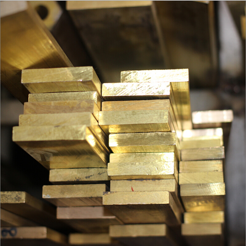 哩嗹啰嗹定做h62 黄铜条 黄铜排 黄铜块 接地铜条 方棒 扁条 1-100mm