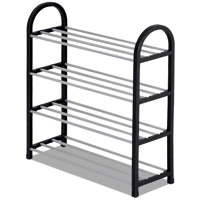 索尔诺 简易鞋架 多层收纳置物架层架 组合鞋架收纳宿舍寝室家用门口门后浴室鞋架 多层简易鞋架 xj01黑色