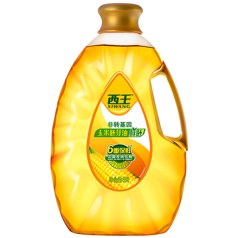 西王玉米胚芽油鲜胚5L非转基因压榨玉米油食用油价格走势