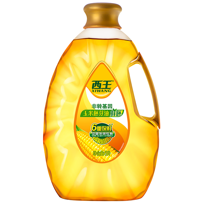 西王玉米胚芽油鲜胚5L非转基因压榨玉米油食用油价格走势|查食用油京东历史价格
