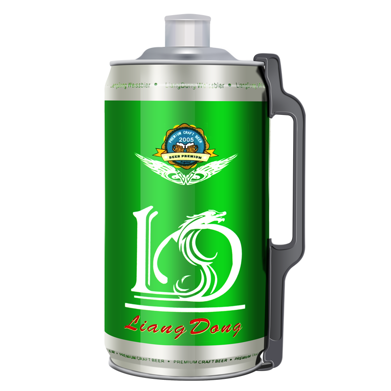 亮动原浆啤酒精酿12度2L*1桶装浑浊型小麦白啤酒青岛特产31.9元